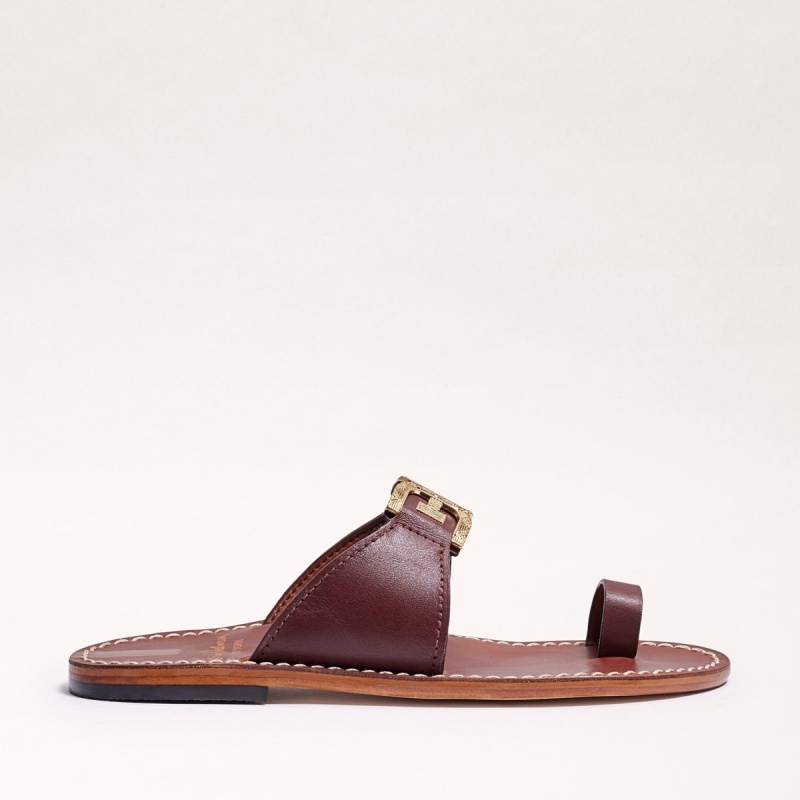 Sandalias Sam Edelman Maxime Puntera Ring Mujer Maple Bourbon | ESDFL44956