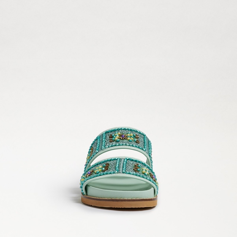 Sandalias Sam Edelman Otto Embellished Chanclas Mujer Verde Menta | TESWZ17114