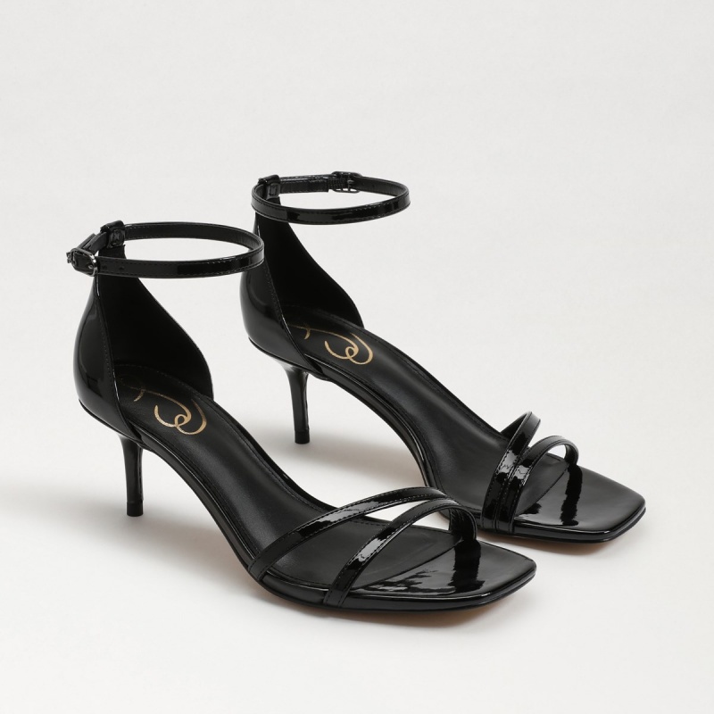 Sandalias Sam Edelman Peonie Kitten Mujer Negras | ESQCS69354