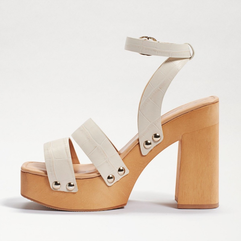 Sandalias Sam Edelman Rosalind Plataforma Mujer Modern Ivory Croc | PESQX23616