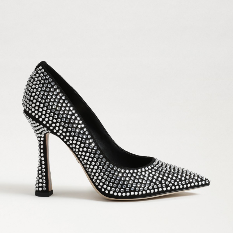 Tacones Sam Edelman Antonia Glitz Pump Mujer Negras | ESCIF73730