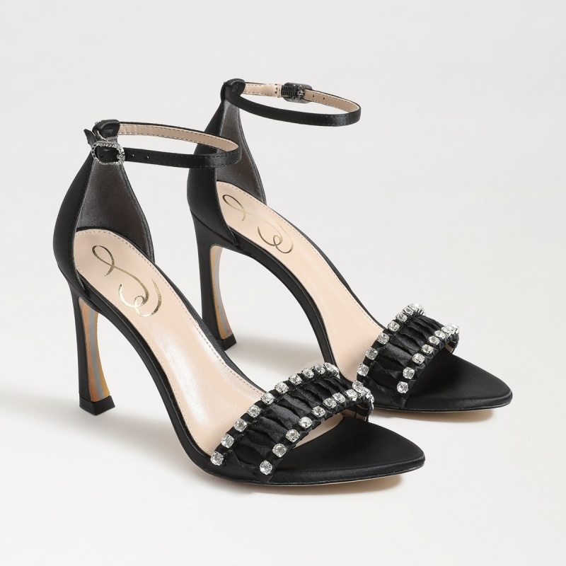 Tacones Sam Edelman Evelynn Tiras Mujer Negras | ESNEJ34480