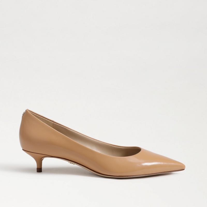 Tacones Sam Edelman Franci Kitten Pump Mujer Luxe Tan | ZESMJ51948