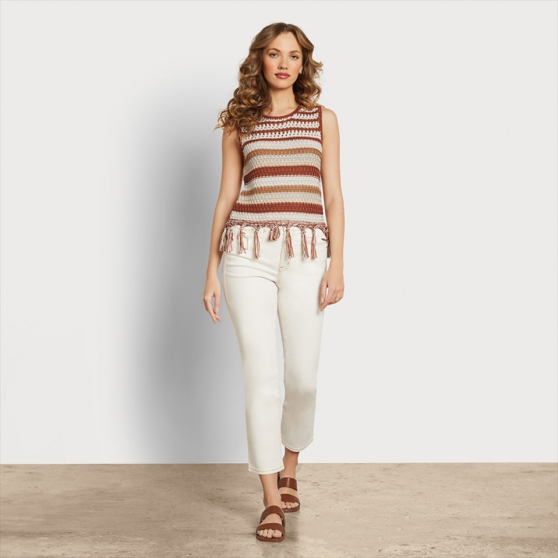 Tops Sam Edelman Fynn Sueter Tank Accessories Baked Clay | DESVO94902