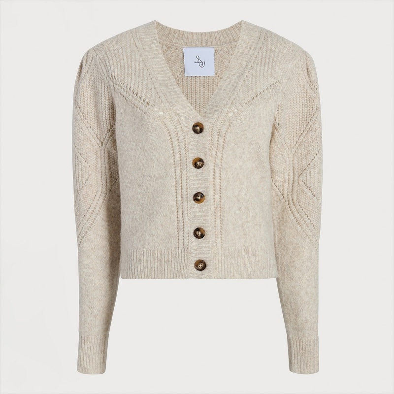 Tops Sam Edelman Julietta Cardigan Accessories Heather Oatmeal | ESXBR12995