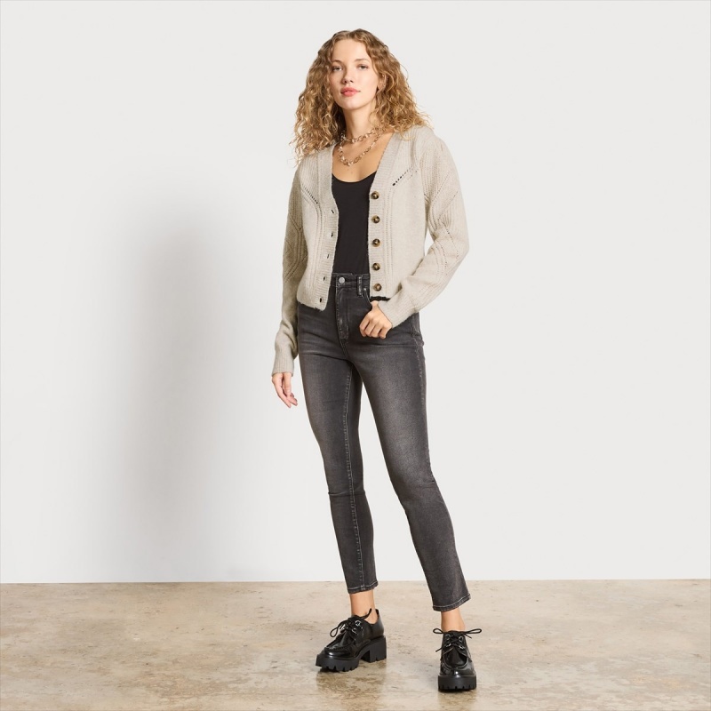 Tops Sam Edelman Julietta Cardigan Accessories Heather Oatmeal | ESXBR12995