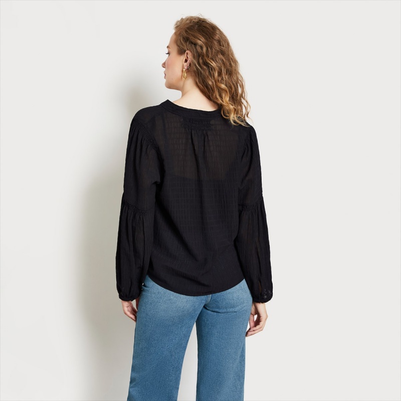 Tops Sam Edelman Long Sleeve Emmeline Accessories Negras | PESER48753