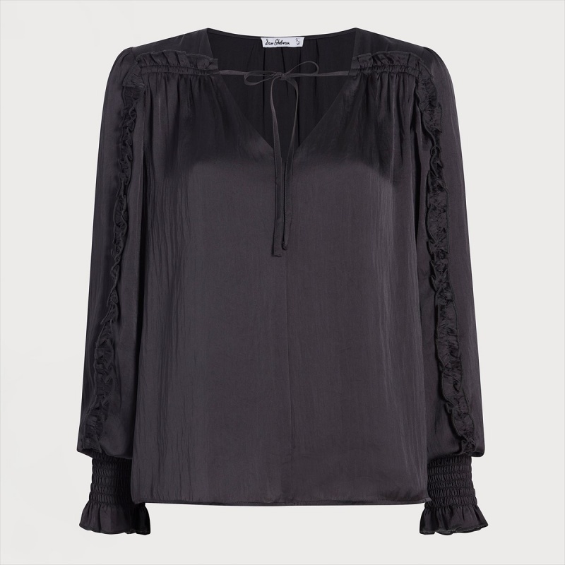 Tops Sam Edelman Long Sleeve Varick Accessories Negras | ESCIF48502