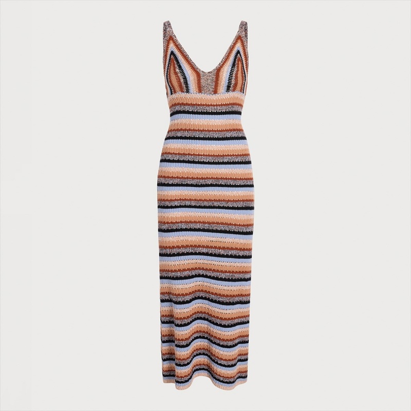 Vestido Sam Edelman Alanis Midi Accessories Canyon Sunset | ESICD36148