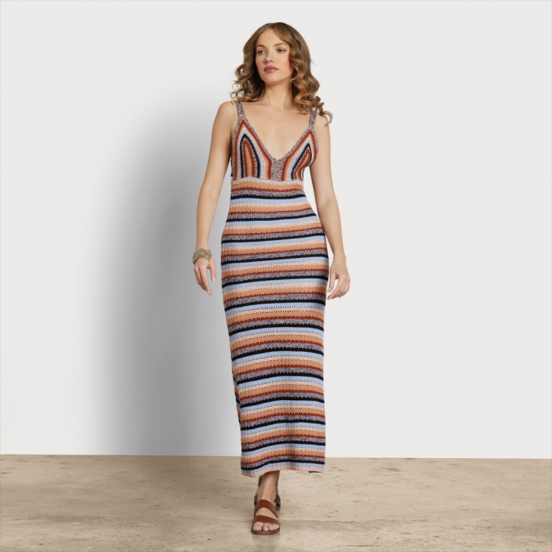 Vestido Sam Edelman Alanis Midi Accessories Canyon Sunset | ESICD36148