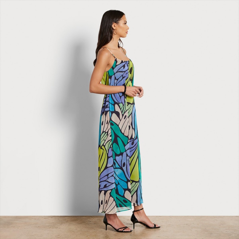 Vestido Sam Edelman Butterfly Maxi Accessories Negras | MESHR37256