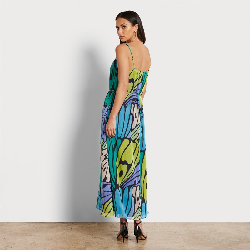 Vestido Sam Edelman Butterfly Maxi Accessories Negras | MESHR37256