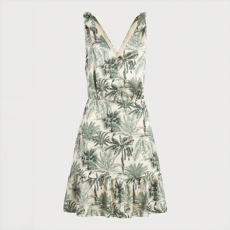 Vestido Sam Edelman Floral Mini Accessories Verde | ESJZR67037