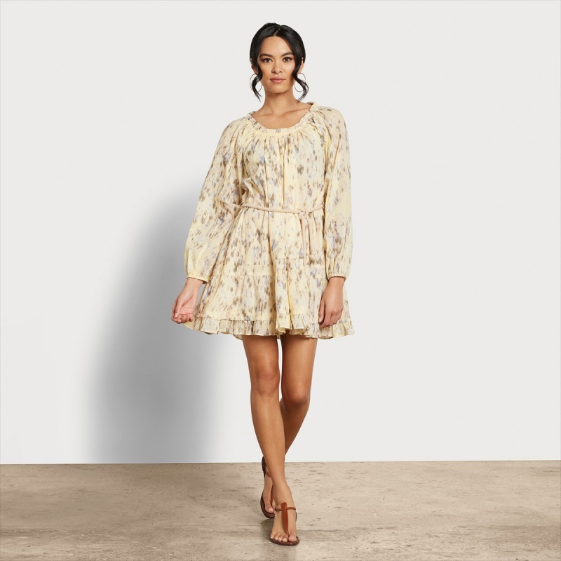 Vestido Sam Edelman Rainey Mini Accessories Amarillo | TESWZ95940