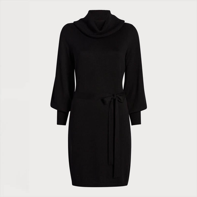 Vestido Sam Edelman Turtle Neck Mini Accessories Negras | ESEGJ28537