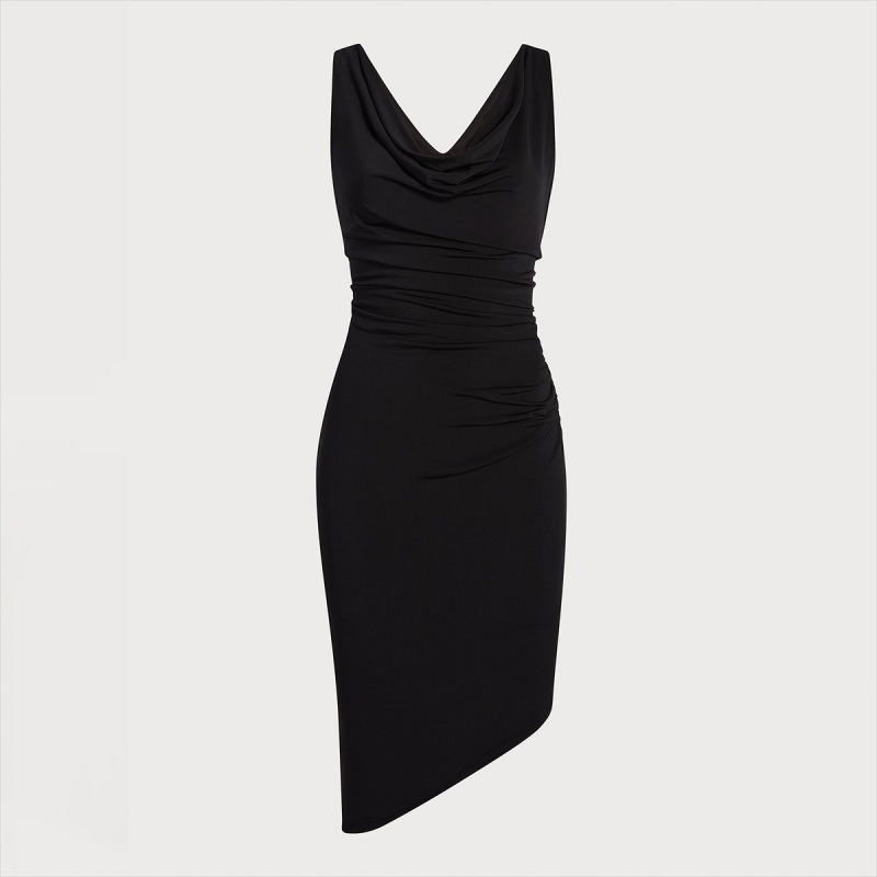 Vestido Sam Edelman V-neck Midi Accessories Negras | UESTG70094