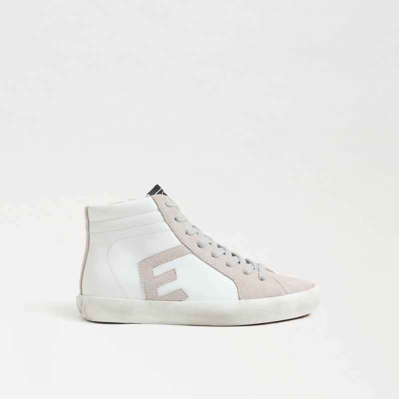 Zapatillas Sam Edelman Avon High Top Niña White/Lily | TESWZ75649