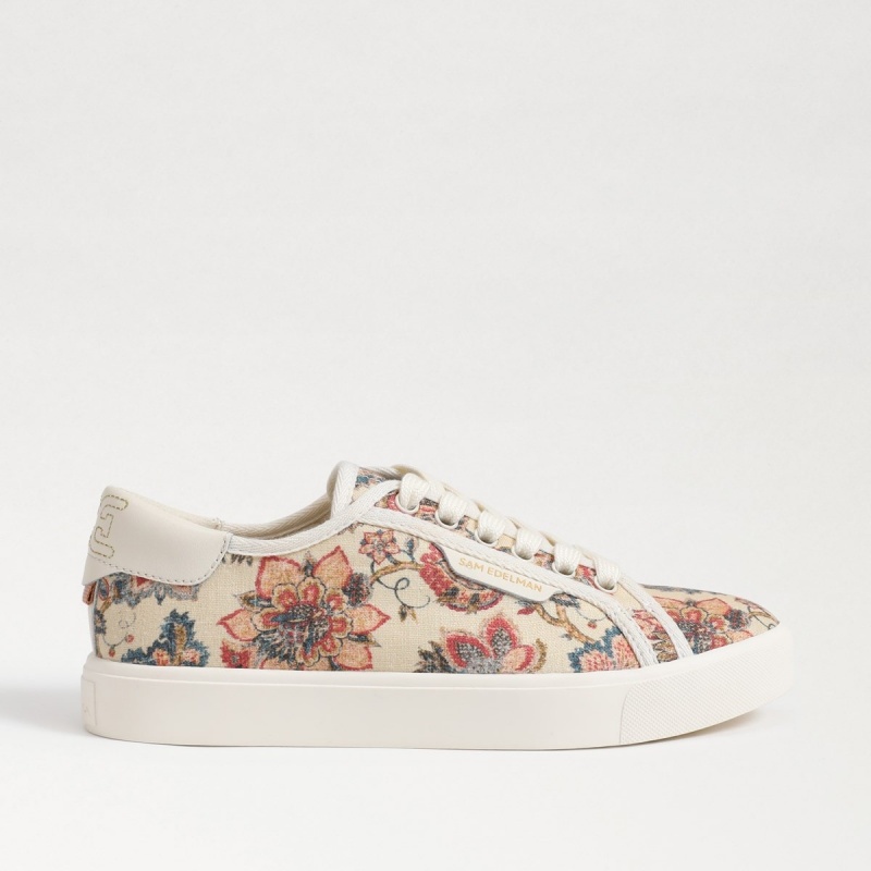 Zapatillas Sam Edelman Ethyl Print Encaje Up Mujer Natural Multi | FESHY97655