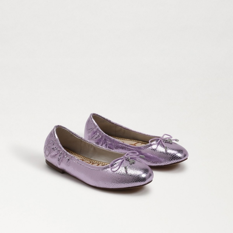 Zapatos Planos Sam Edelman Felicia Ballet Niña Lilac Quartz | SESNY76401