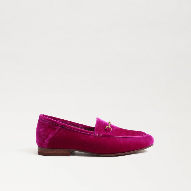 Zapatos Planos Sam Edelman Loraine Bit Niña Raspberry Velvet | ESDYB91211