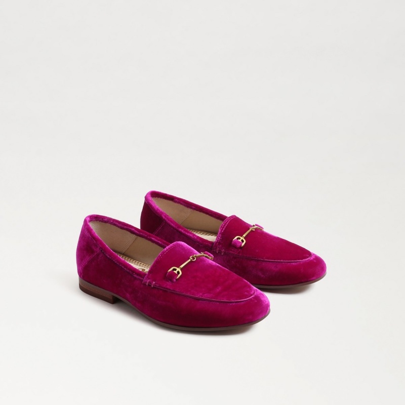 Zapatos Planos Sam Edelman Loraine Bit Niña Raspberry Velvet | ESDYB91211