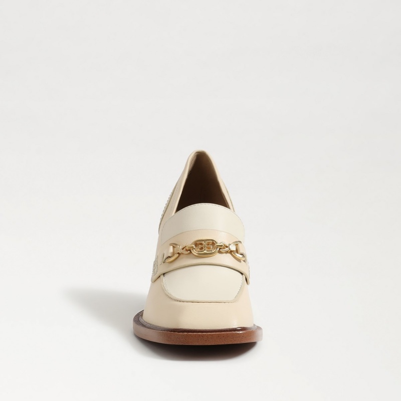 Zapatos Planos Sam Edelman Quincy Block Mujer Eggshell/Modern Ivory | ESCVG55706