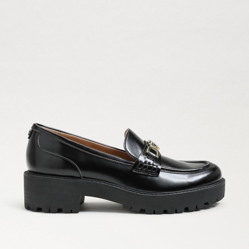 Zapatos Planos Sam Edelman Teagan Lug Sole Mujer Negras | ESQAV50444