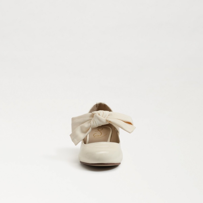 Zapatos Planos Sam Edelman Teddy Block Mary Jane Niña Modern Ivory | PESQX83406