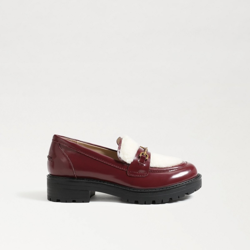 Zapatos Planos Sam Edelman Tully Niña Bordeaux | YESVQ85273