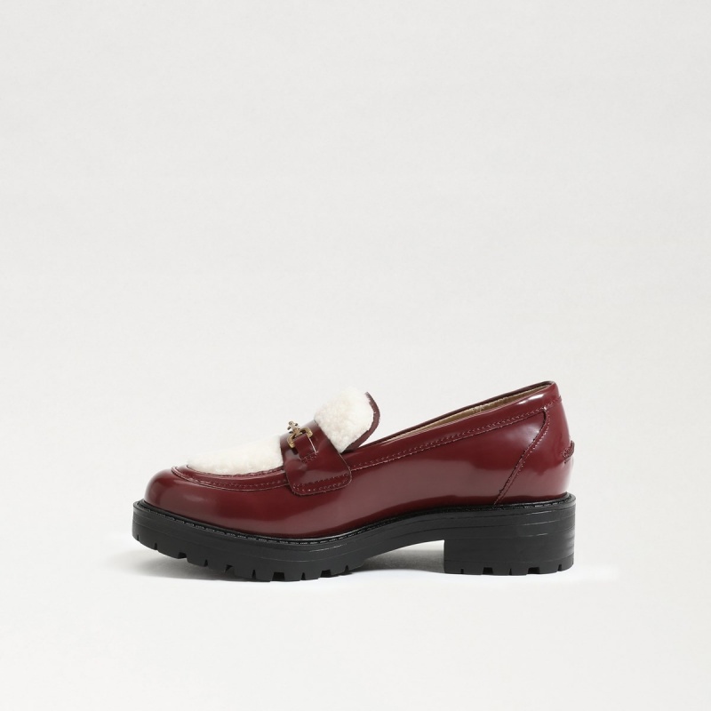 Zapatos Planos Sam Edelman Tully Niña Bordeaux | YESVQ85273